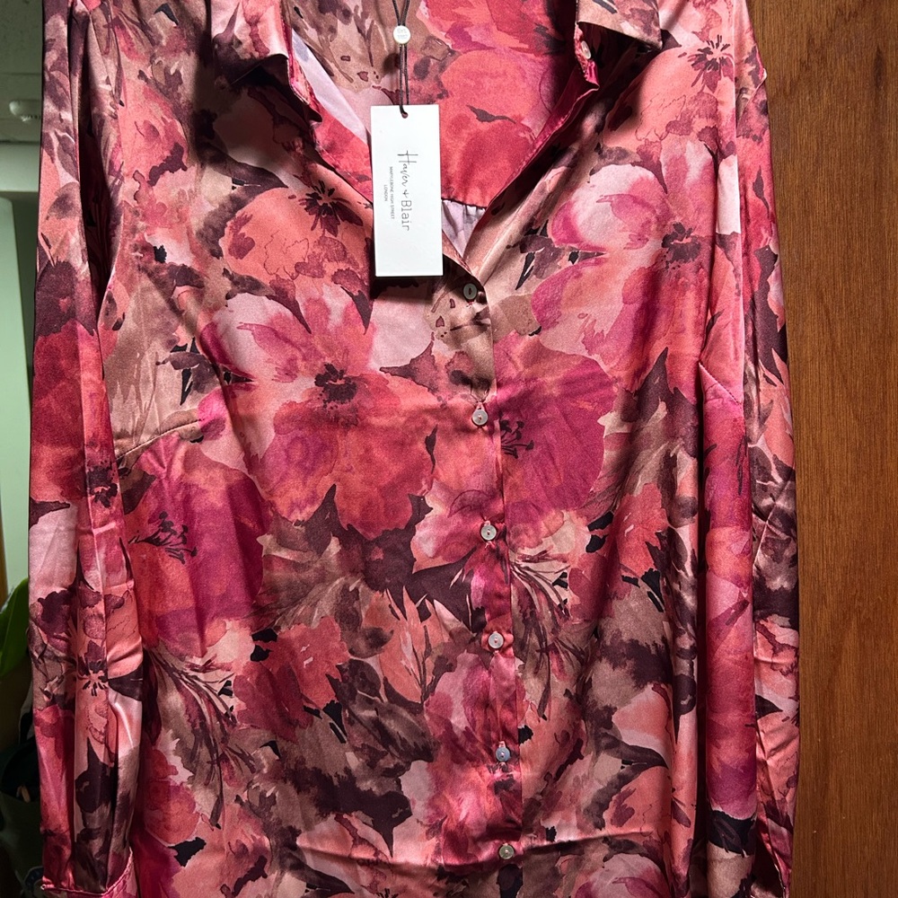 Floral Pink Women's Top by Haver &Blair